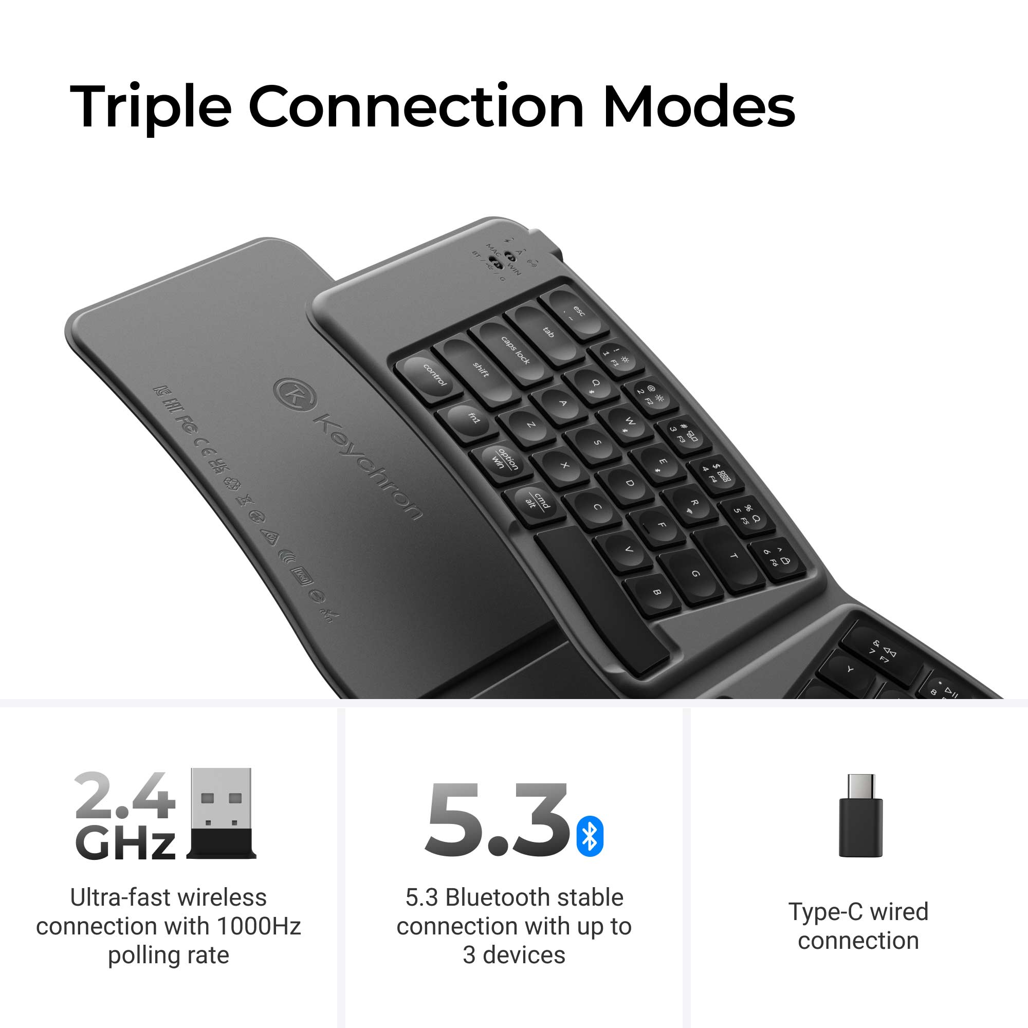 Keychron B11 Pro Ultra-Slim Wireless Foldable Keyboard