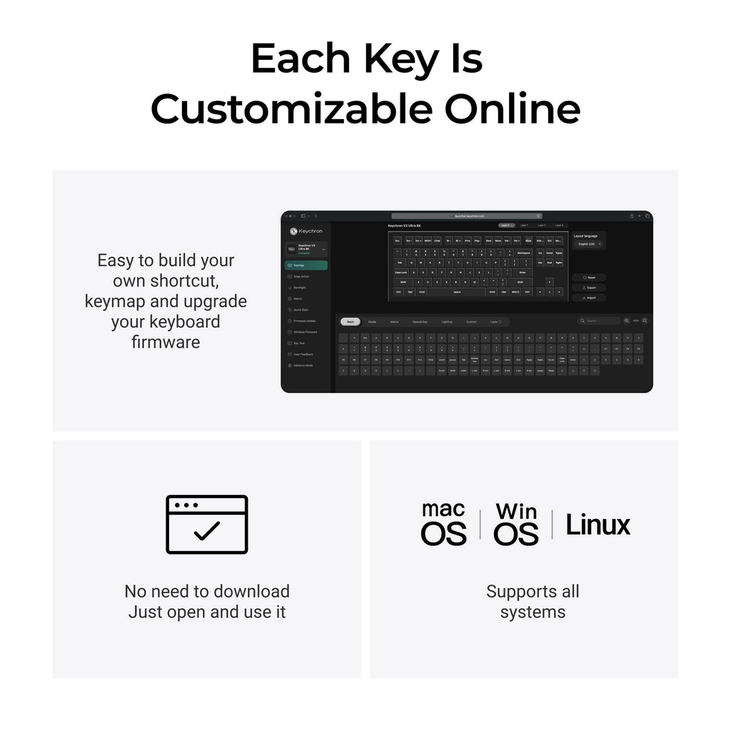 Keychron V3 Ultra 8K Wireless Custom Mechanical Keyboard