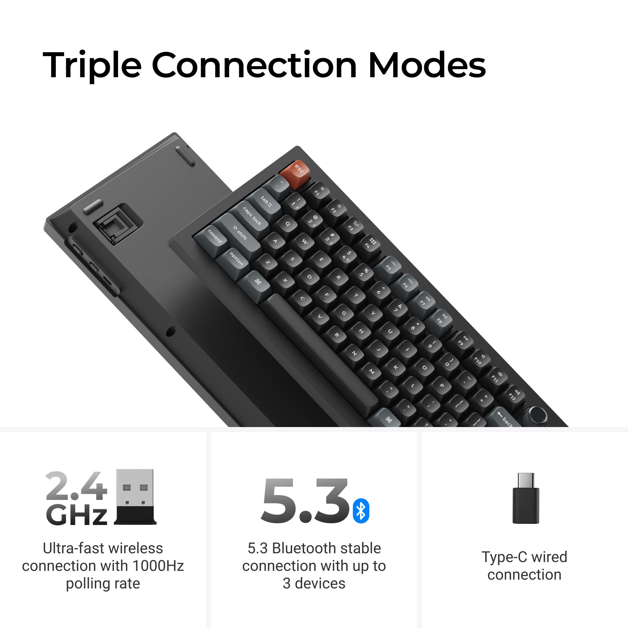 Keychron V3 Ultra 8K Wireless Custom Mechanical Keyboard