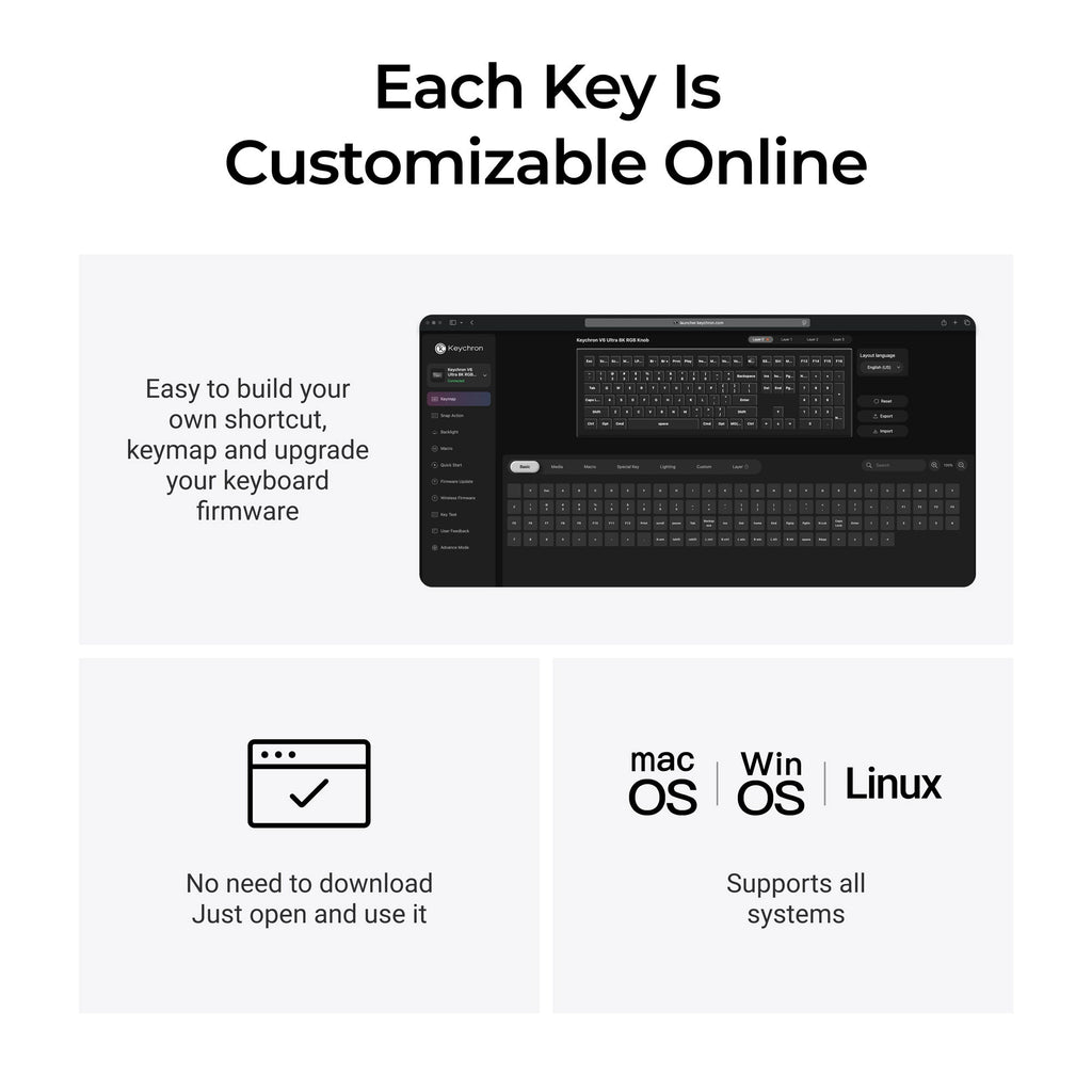 Keychron V6 Ultra 8K Wireless Custom Mechanical Keyboard